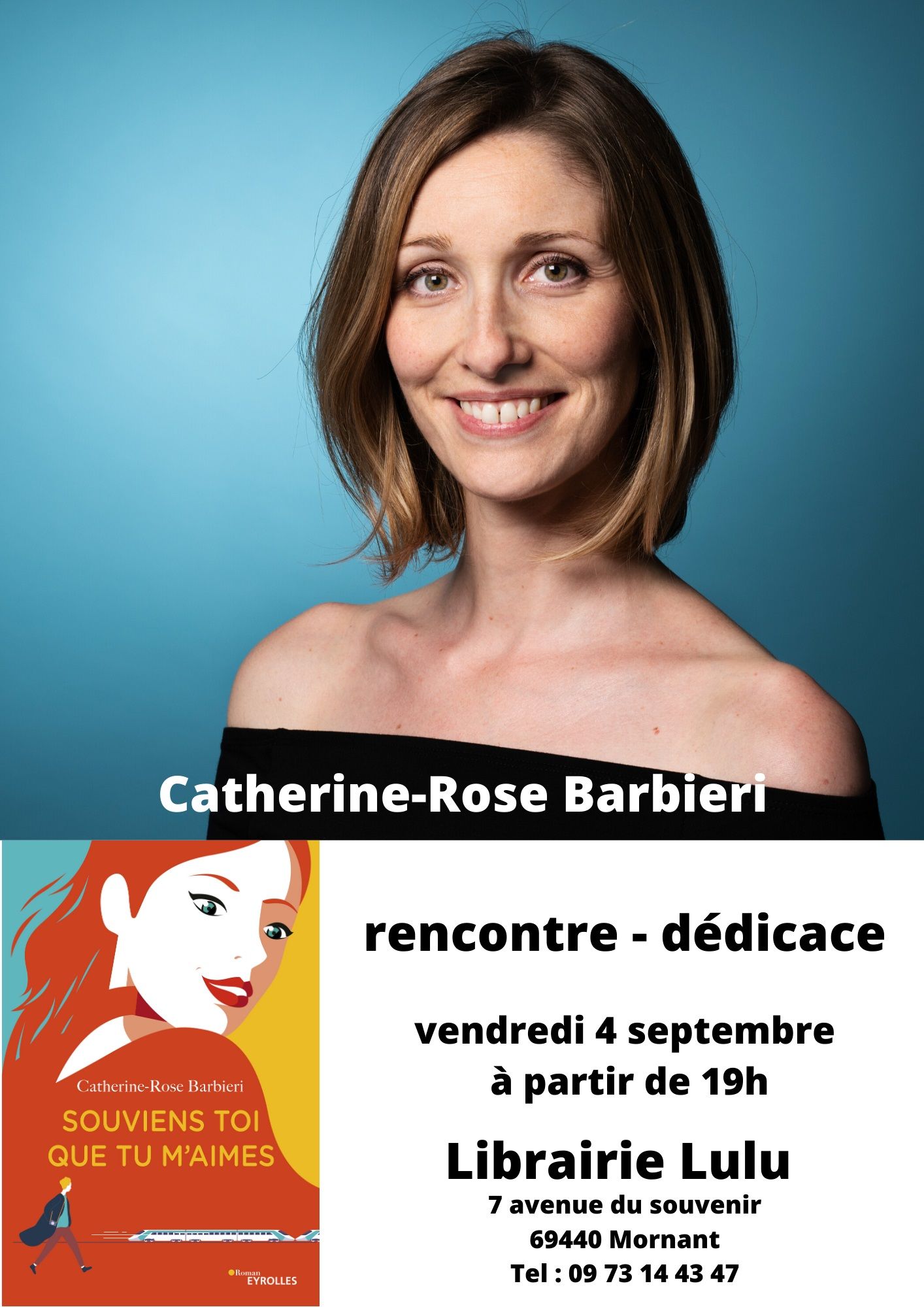 Vendredi 4 septembre à 19h - Catherine-Rose Barbieri en dédicace